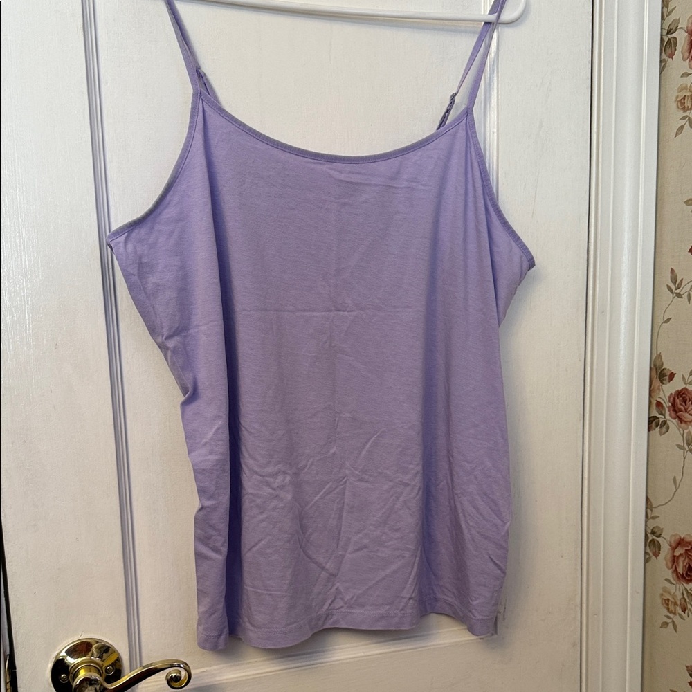 💜 Lavender Spaghetti Strap Top Sz XXL